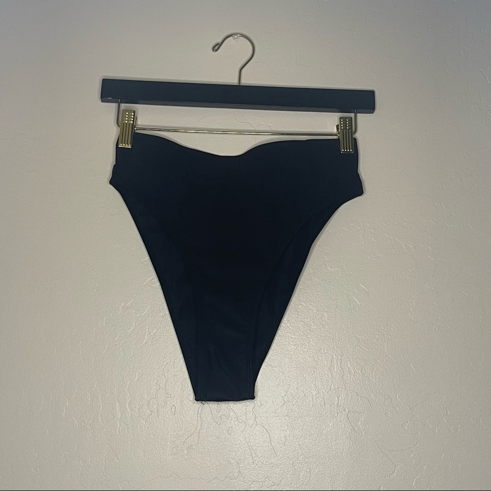 SHEIN black high waisted swim bottoms